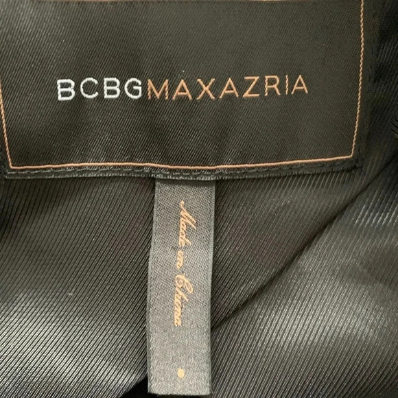 BCBGMAXAZRIA Cropped Open Drape Wool Blazer - Picture 6 of 8